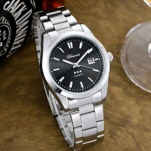 Silver and Black Quartz Watch